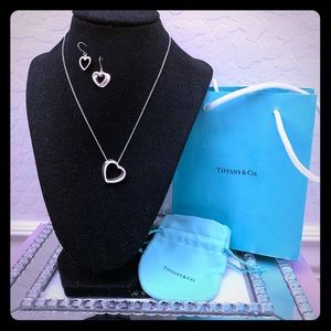 Tiffany & Co. Heart Necklace w/ matching Earrings